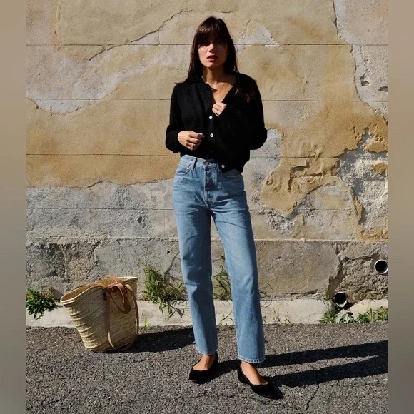 Doen Diana Crop Jean in Marillet Wash